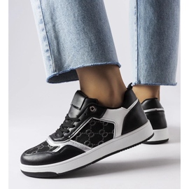 D/GMR Black sneakers decorated with the Isidor monogram 1