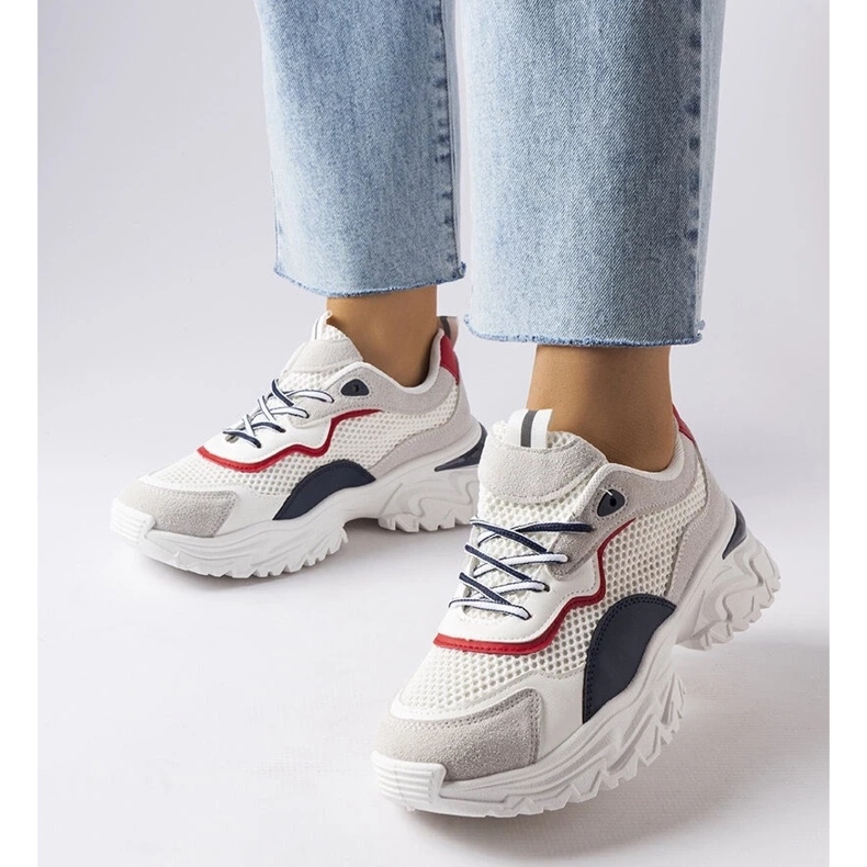 D/GMR White sneakers with a visible tread from Rosita 1