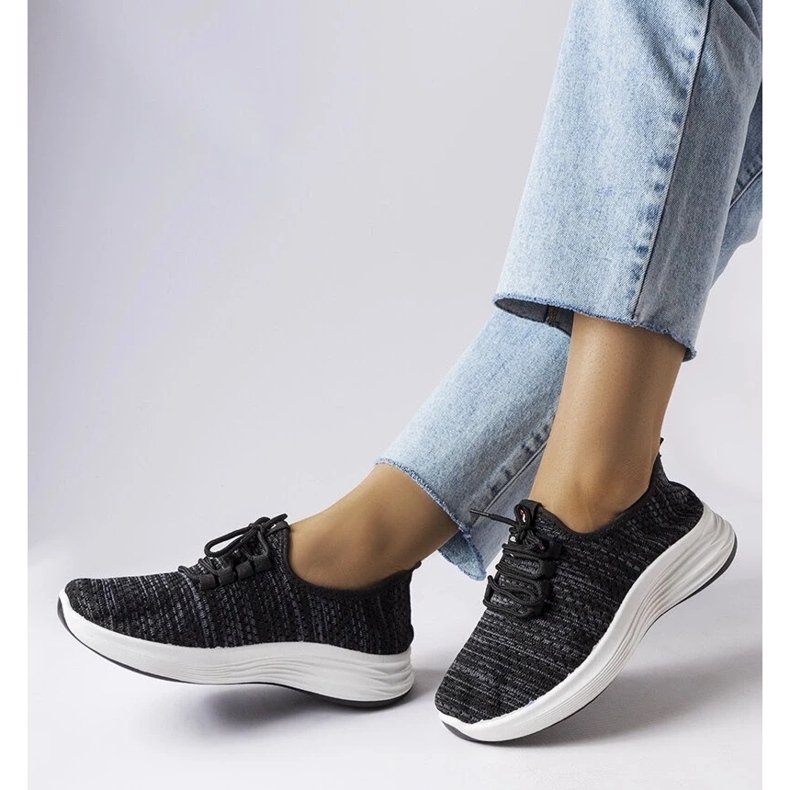 D/GMR Black fabric sneakers from Tommaso 2