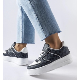 D/GMR Black sneakers decorated with the Sands monogram 1