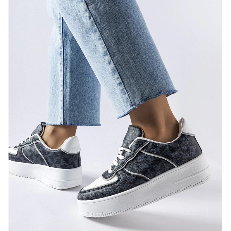 D/GMR Black sneakers decorated with the Sands monogram 1