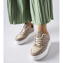 D/GMR Beige sneakers decorated with the Sands monogram 1