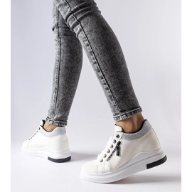 D/GMR Birmingham white wedge sneakers 1