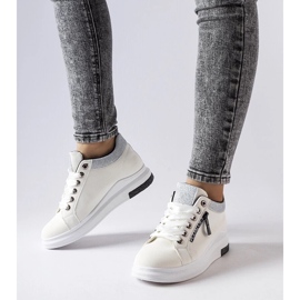 D/GMR Birmingham white wedge sneakers 2