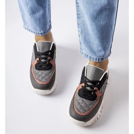 D/GMR Gray sneakers with colored inserts from Esquibel grey 2
