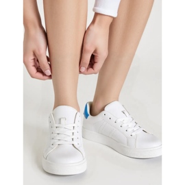 Blue women's sneakers white 1