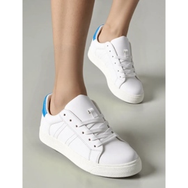 Blue women's sneakers white 2