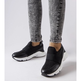 D/GMR Black sneakers with rhinestones from Algiso 1