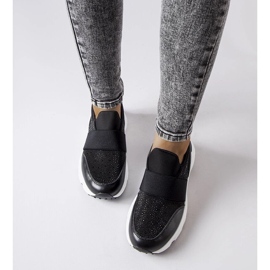 D/GMR Black sneakers with rhinestones from Algiso 2