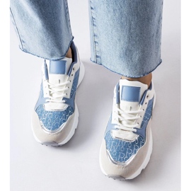 D/GMR Blue and white shoes with silver detailing from Rio grey 2