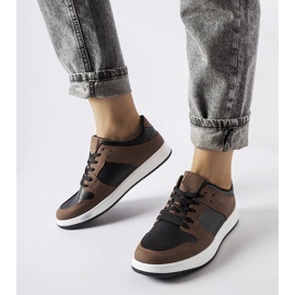 D/GMR Brown and black Jacqueline sneakers 1