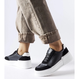 D/GMR Black sneakers on a thick Seluci platform 1