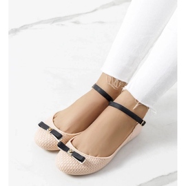 D/GMR Heather beige women's ballet flats 2