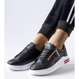 D/GMR Anaunia black sneakers with a white sole 2