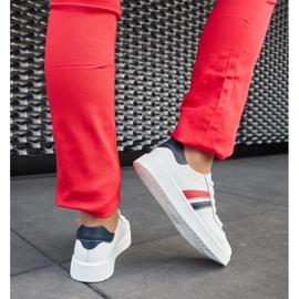D/GMR Camilla white leather lace-up sneakers 1