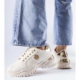 D/GMR Beige sneakers with a massive Arpaia sole 1