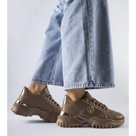 D/GMR Brown sneakers with a massive sole by Arpaia 2