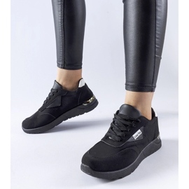 D/GMR Geraldino black fabric sneakers 1