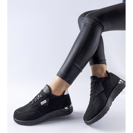 D/GMR Geraldino black fabric sneakers 2