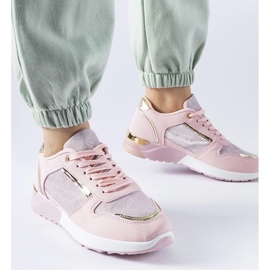 D/GMR Pink sneakers with decorative thread from Facondo 1