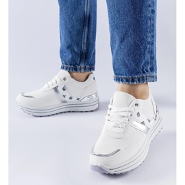 D/GMR White Provinciale platform sneakers 1