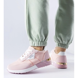D/GMR Pink fabric sneakers from Geraldino 2