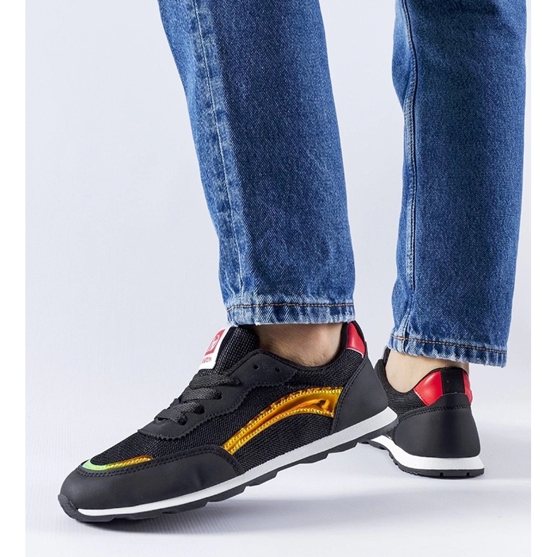 D/GMR Black Cavior sports sneakers 2