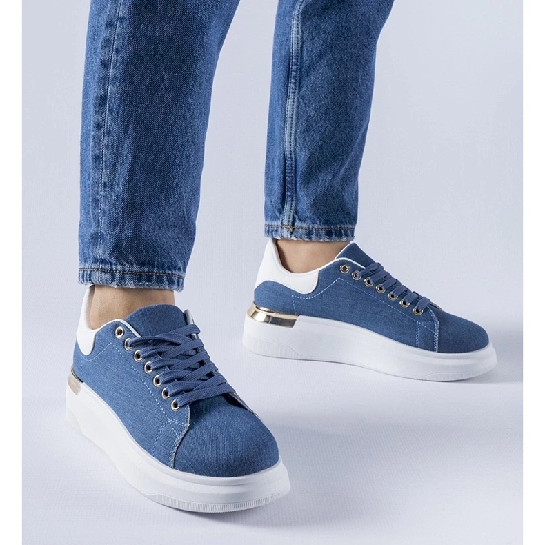 D/GMR Blue Scuderlando platform sneakers 1