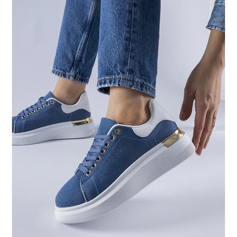D/GMR Blue Scuderlando platform sneakers 2