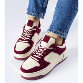 D/GMR Burgundy sneakers on the Crim platform red 1