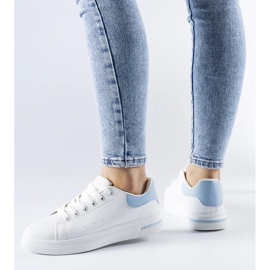 D/GMR White and blue Leland sneakers 1 D/GMR White and blue Leland sneakers 1