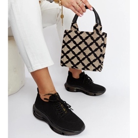 D/GMR Black platform sneakers Goe JJ2N4080 2