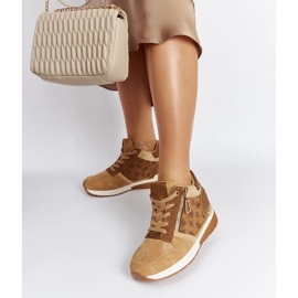 D/GMR Brown Knoxville wedge sneakers 2 D/GMR Brown Knoxville wedge sneakers 2