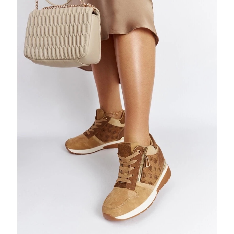 D/GMR Brown Knoxville wedge sneakers 2 D/GMR Brown Knoxville wedge sneakers 2