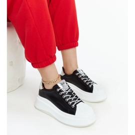 D/GMR Black platform sneakers Goe NN2N4034 1