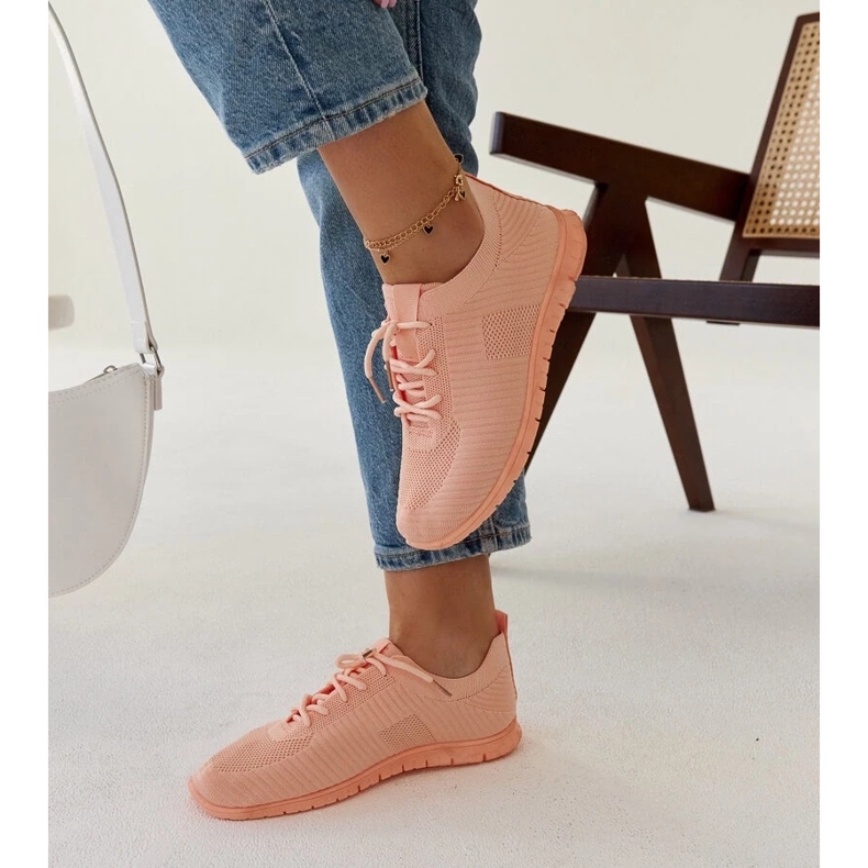 D/GMR Pink fabric sneakers by Erminio 2