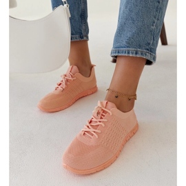 D/GMR Mairago pink fabric sneakers 1