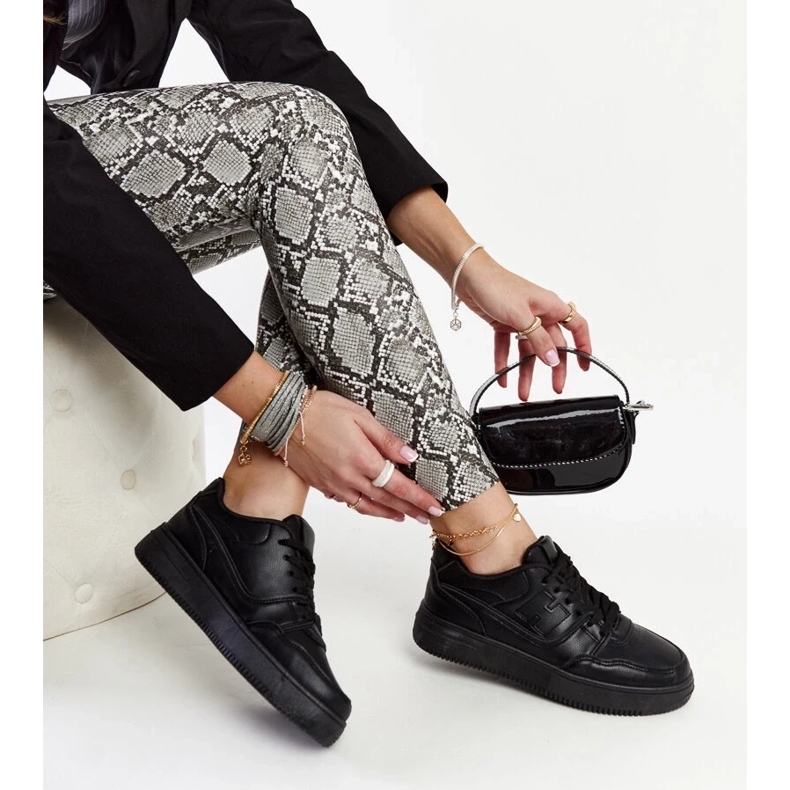 D/GMR Mentha black platform sneakers 1