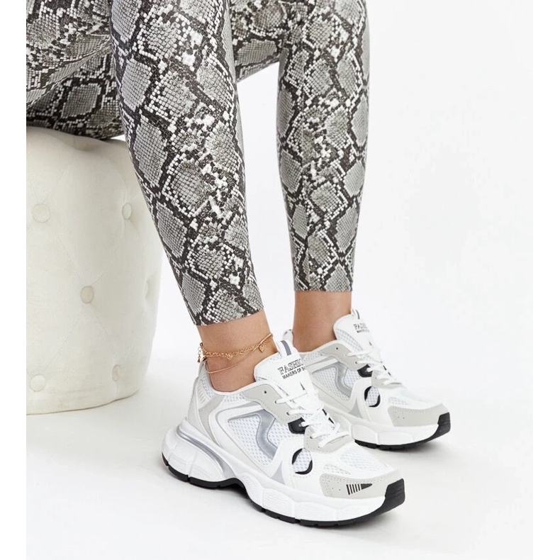 D/GMR White sneakers with a massive Jacobine sole 2