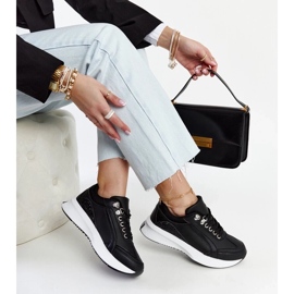 D/GMR Black Taima platform sneakers 1