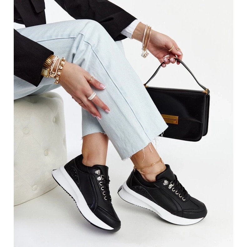 D/GMR Black Taima platform sneakers 1