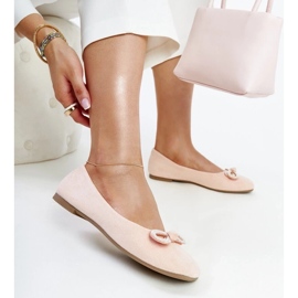 D/GMR Light pink ballet flats with a Gaillou bow 1