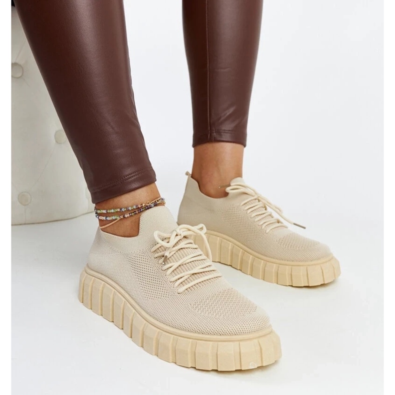 D/GMR Light beige Jitka sports sneakers 1