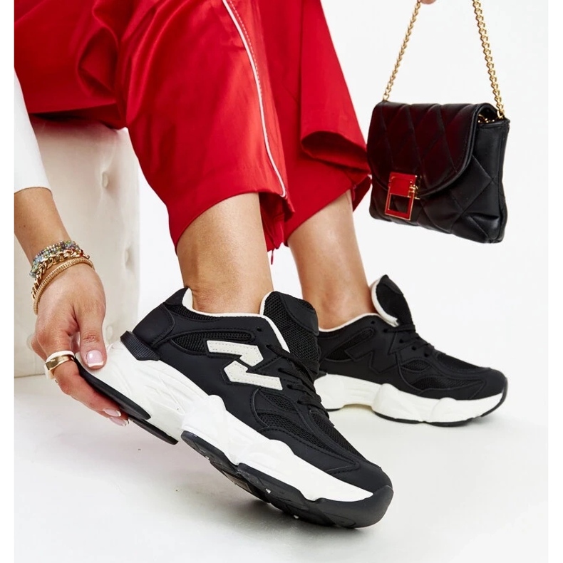 D/GMR Black sneakers with a massive Gergely sole 2