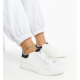 D/GMR Black and white sneakers on the Ariam platform 1