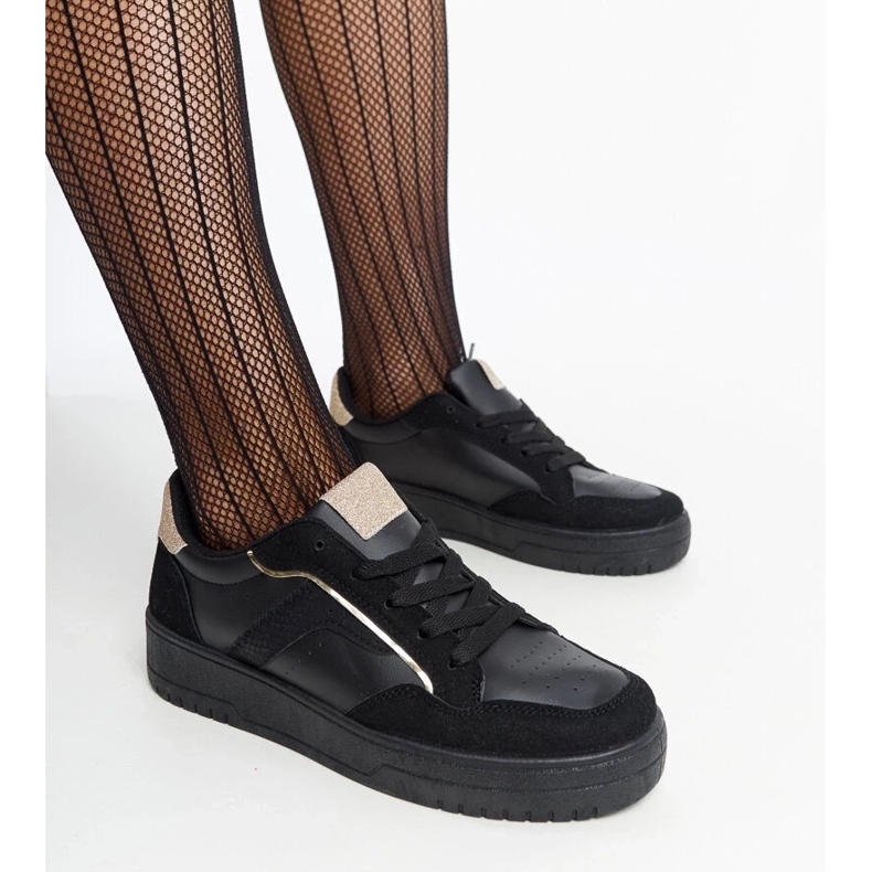 D/GMR Walda black platform sneakers 1