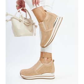 D/GMR Brown Cadelaria wedge sneakers 1