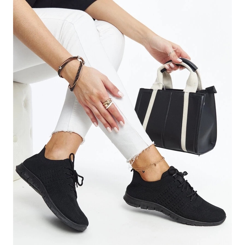 D/GMR Mairago black fabric sneakers 1