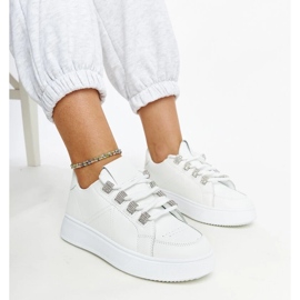 D/GMR White sneakers with a thick Walida sole 2