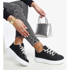 D/GMR Walida black sneakers with a thick sole 2
